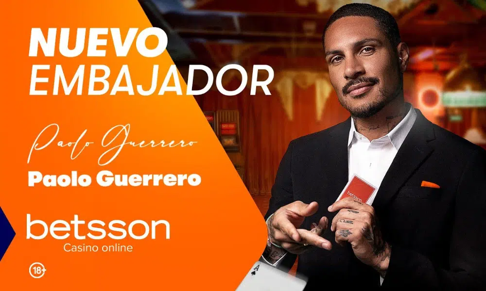 Betsson Perú presenta su nuevo bono de casino con giros gratuitos cortesía de Paolo Guerrero