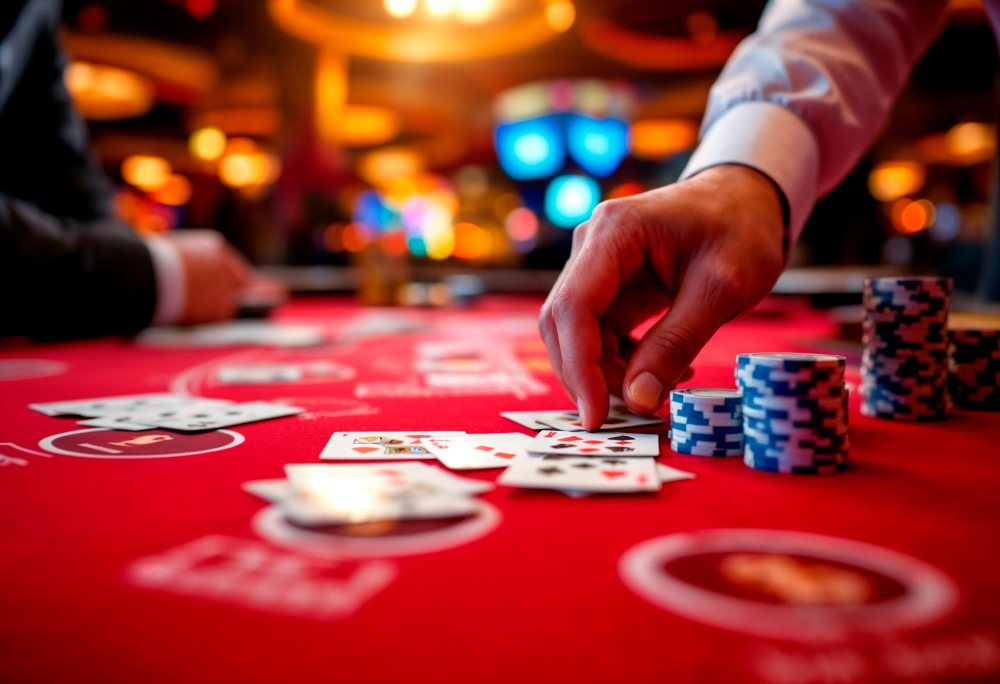 foto de um torneio fictício de poker
