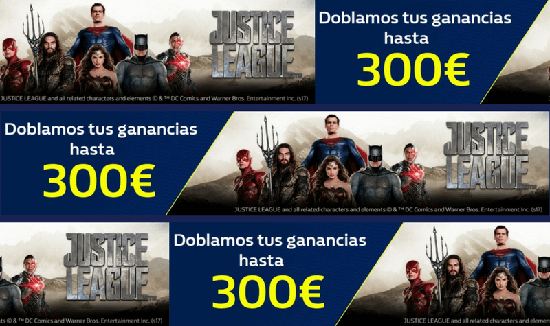 william hill justice league 300 euros