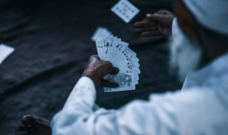 Cartas de blackjack de casino